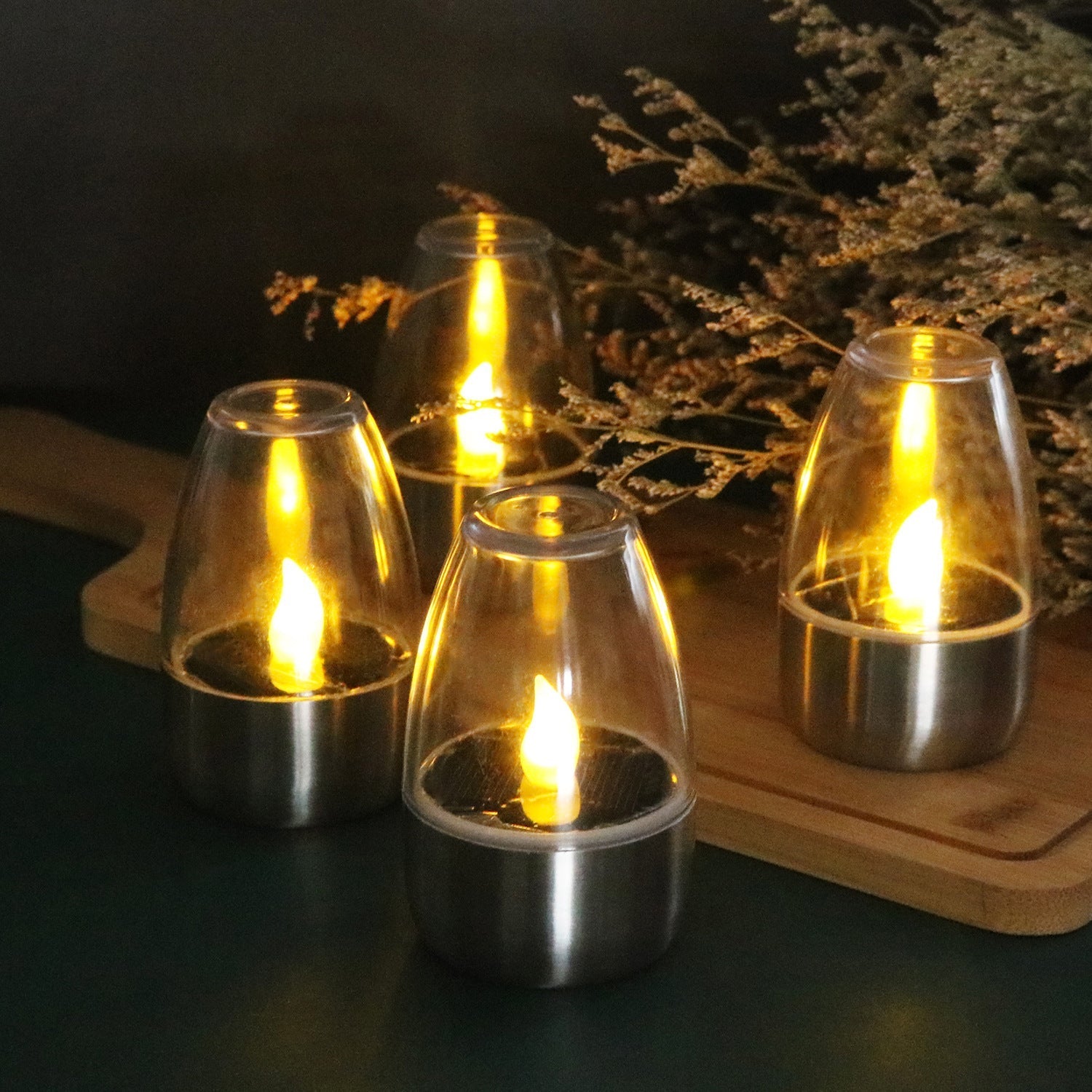 Lumosol Solar LED Candlelight for the Garden – Weatherproof Lighting (Set of 3)