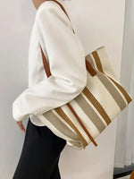 Modern Striped Canvas Bag for Any Occasion