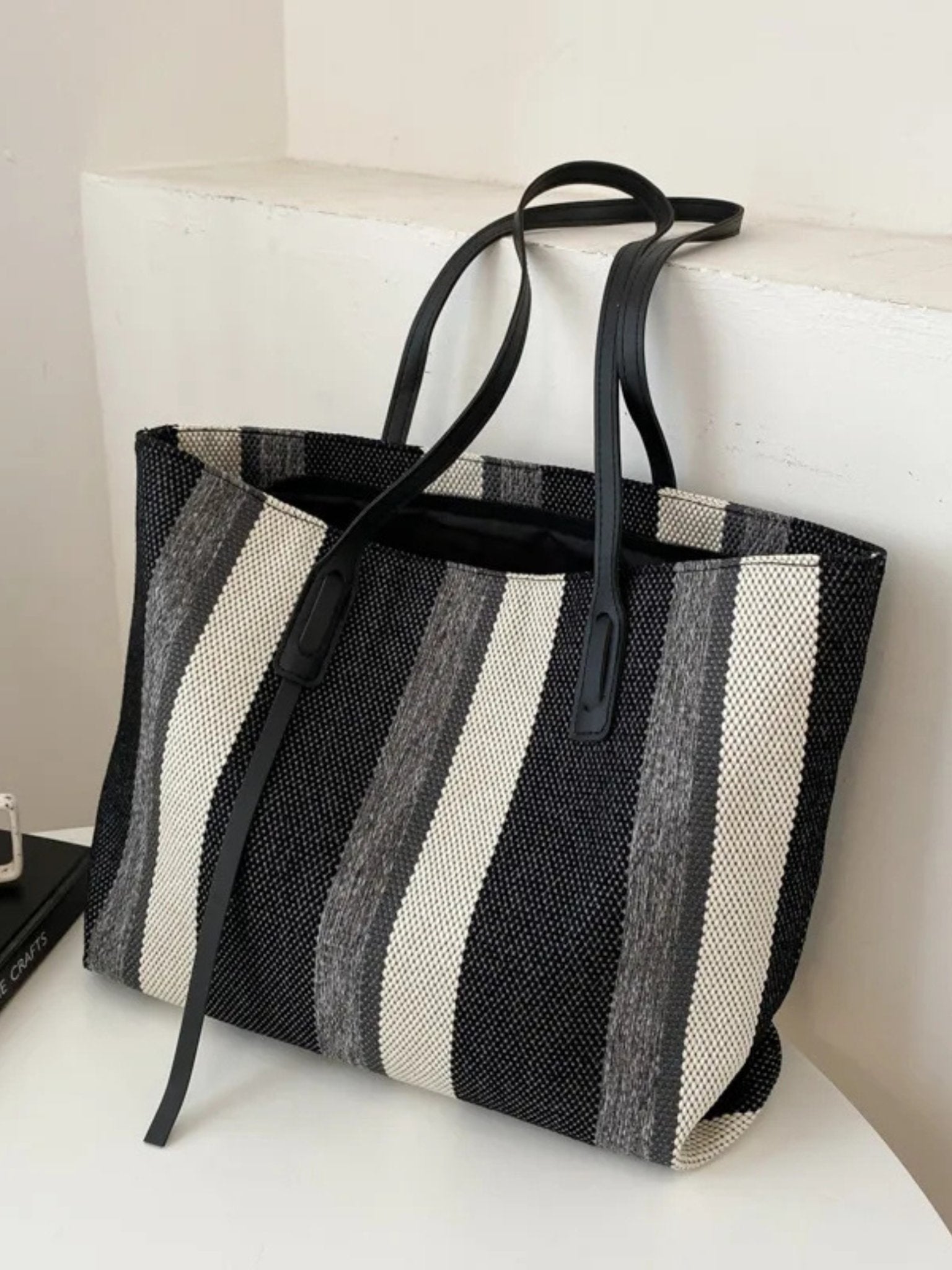 Modern Striped Canvas Bag for Any Occasion