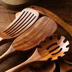 Essgeschirr Set aus Teakholz – Voltyx Kollektion
