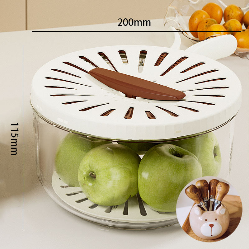 2-in-1 Drainer and Storage Basket – Easy Washing & Storing of Fruits and Vegetables
