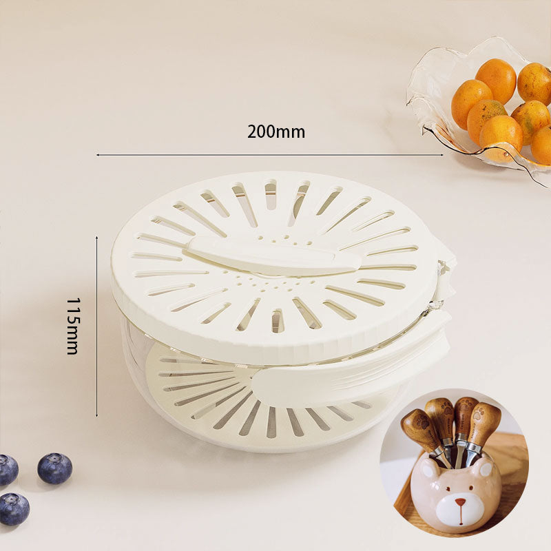 2-in-1 Drainer and Storage Basket – Easy Washing & Storing of Fruits and Vegetables