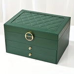 Stylish Multi-Layer Leather Jewelry Storage for Women