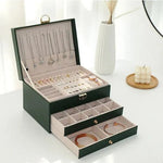 Stylish Multi-Layer Leather Jewelry Storage for Women