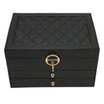 Stylish Multi-Layer Leather Jewelry Storage for Women