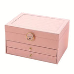 Stylish Multi-Layer Leather Jewelry Storage for Women