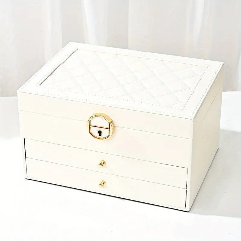 Stylish Multi-Layer Leather Jewelry Storage for Women