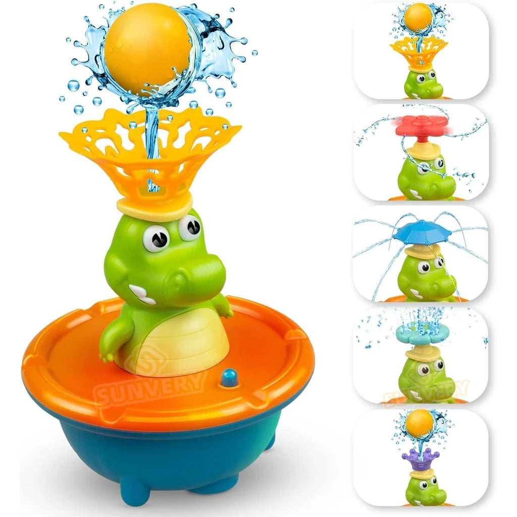 Wasserspielzeug in Krokodilform für die Badewanne