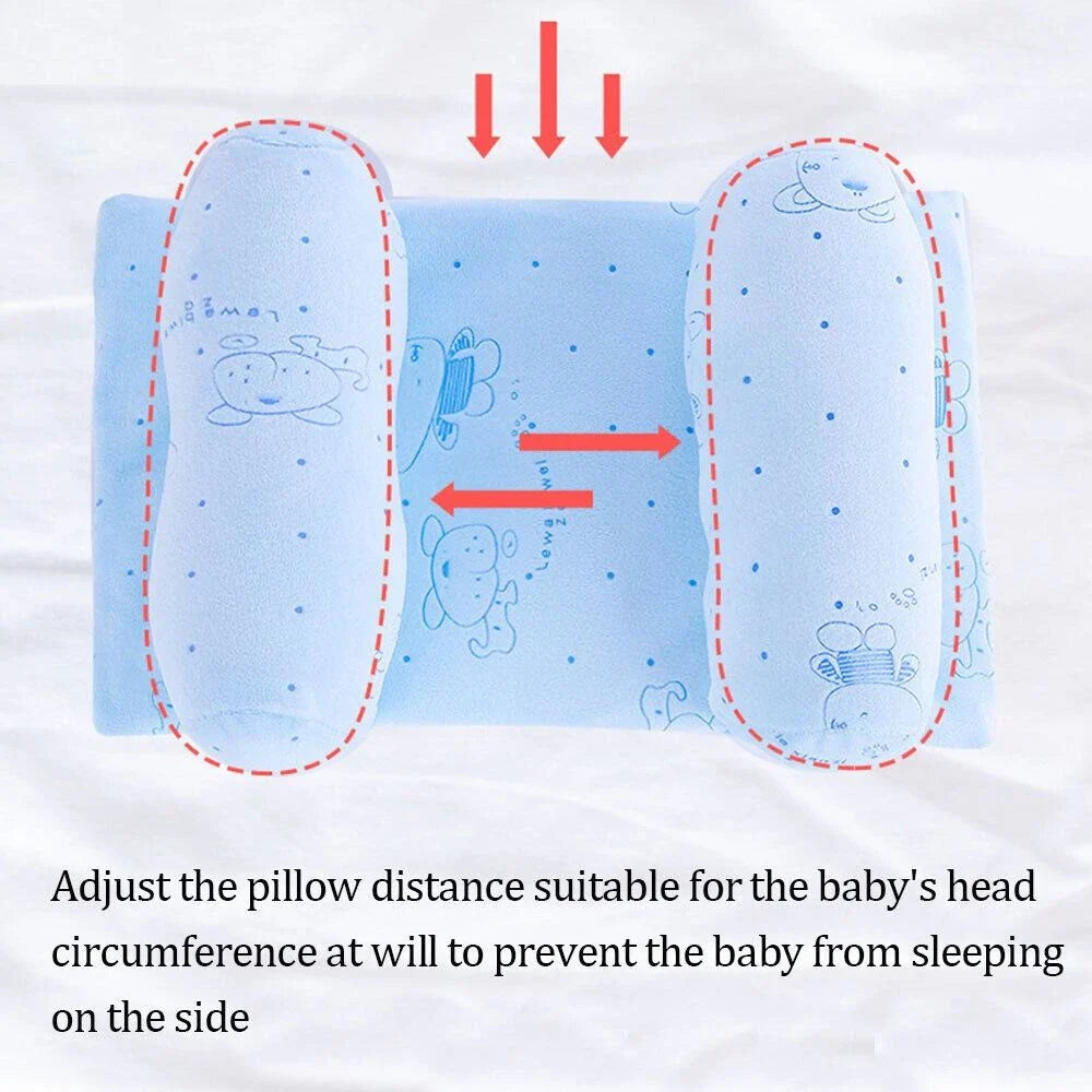 Set mit Schlaflagerungskissen für Babys – Atmungsaktives Anti-Roll-Kissen