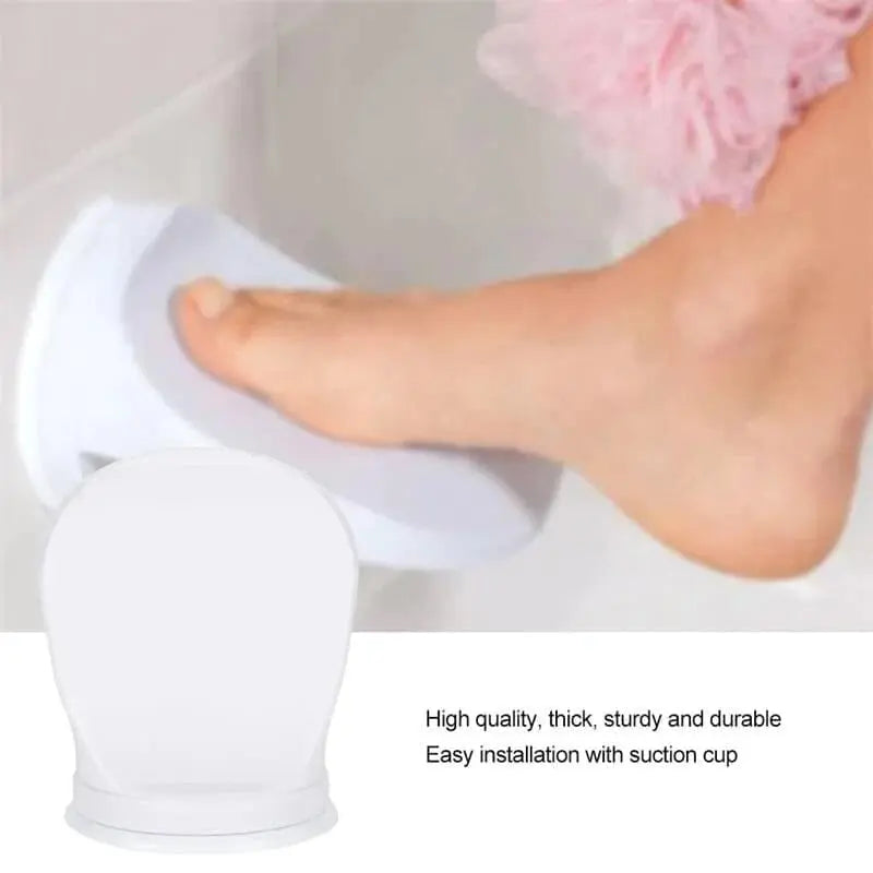 Ergonomische Fußstütze für sicheres Duschen und Rasieren
