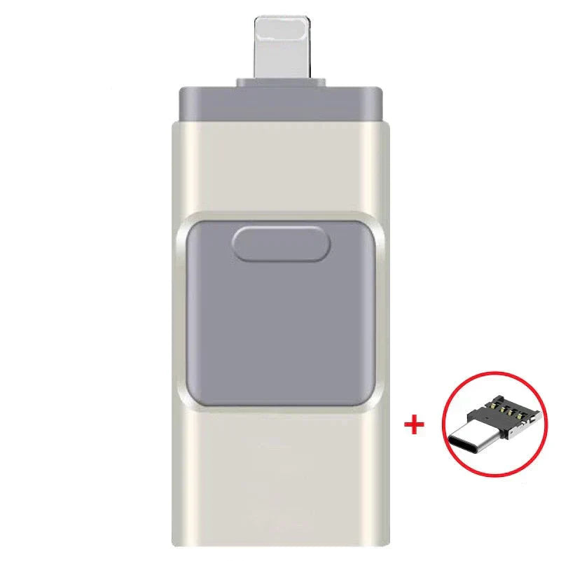 FlexiStor | 4-in-1 USB Speicherstick für Handy, Tablet und PC