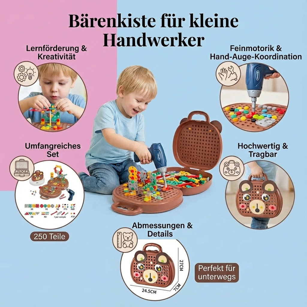 Kiste für kleine Handwerker – Bärendesign