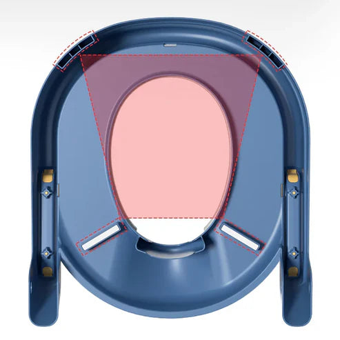 Kindertoilettensitz mit Stufen für sicheres Sitzen