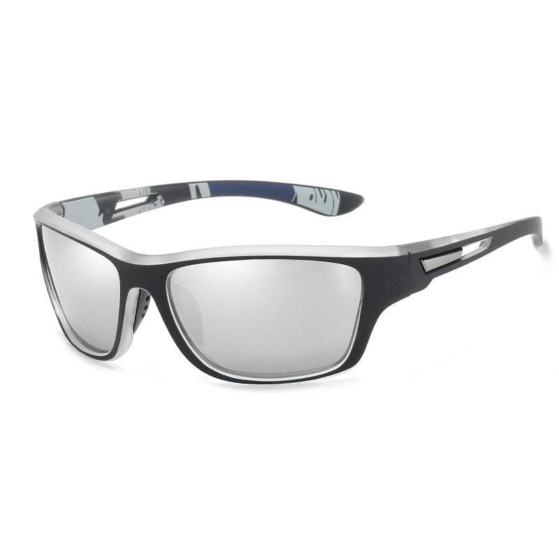 Sportliche Sonnenbrille mit UV400 Schutz und Polarisation