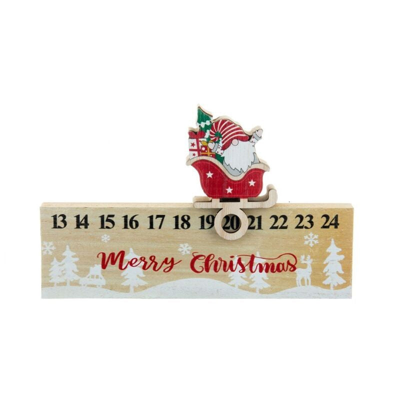 Holzspielzeug Weihnachts-Mobile mit Santa Claus Kalender Ornament