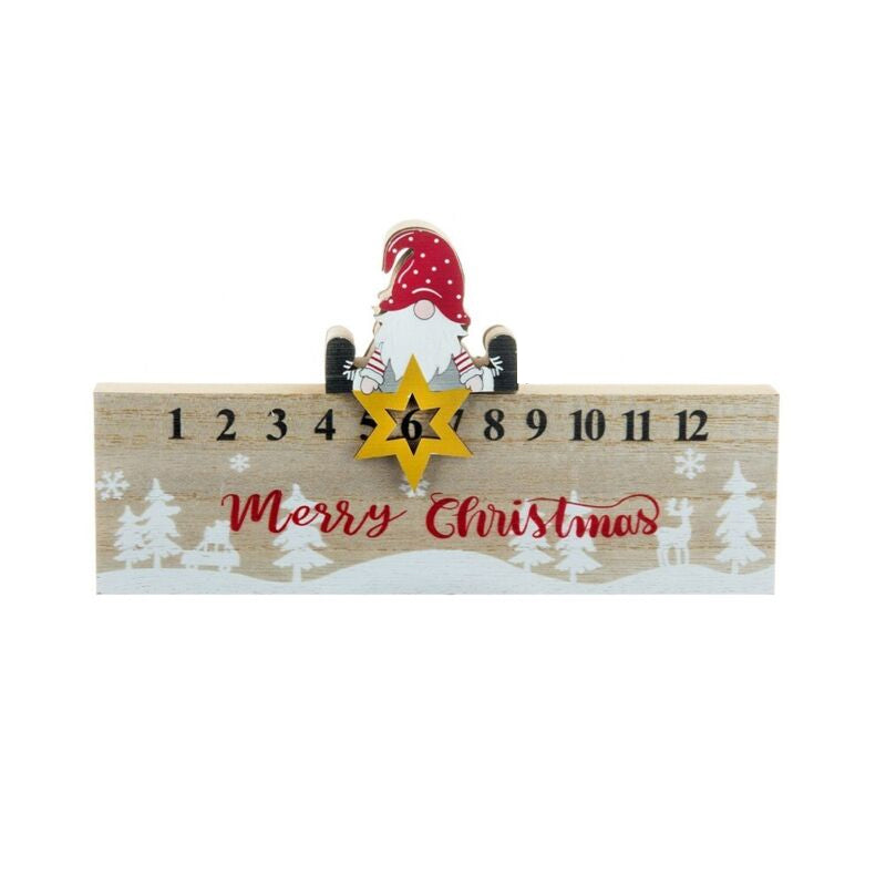 Holzspielzeug Weihnachts-Mobile mit Santa Claus Kalender Ornament