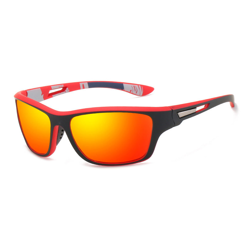 Sportliche Sonnenbrille mit UV400 Schutz und Polarisation