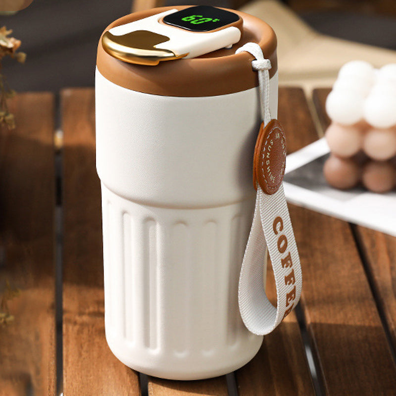 Kaffeethermoskanne mit Temperaturanzeige