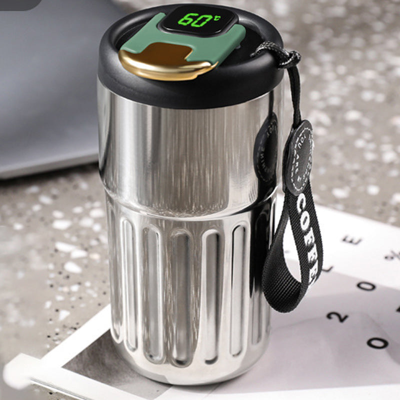 Kaffeethermoskanne mit Temperaturanzeige
