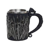 Kreativer mittelalterlicher Edelstahlkrug für Bier und Kaffee