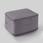 Space-saving, self-compressing storage bag