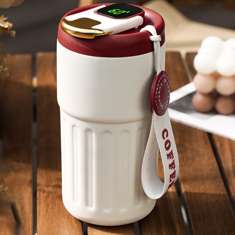 Kaffeethermoskanne mit Temperaturanzeige