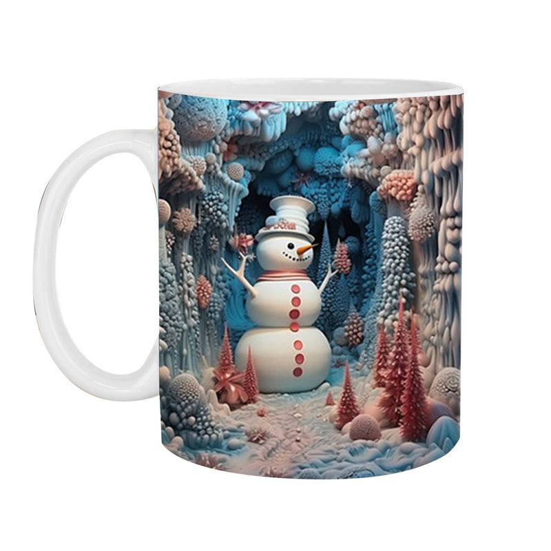3D Schneemann-Tasse für die festliche Stimmung