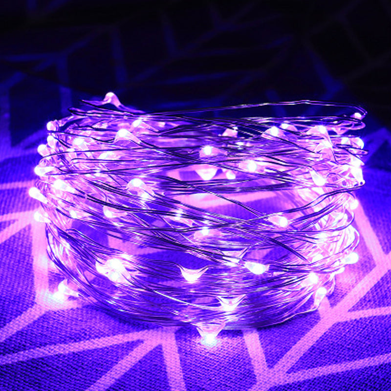 Dekorative Kupferdraht Lichterkette mit USB-Anschluss
