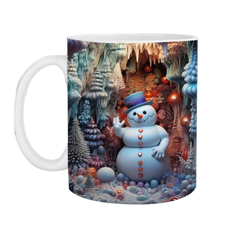 3D Schneemann-Tasse für die festliche Stimmung