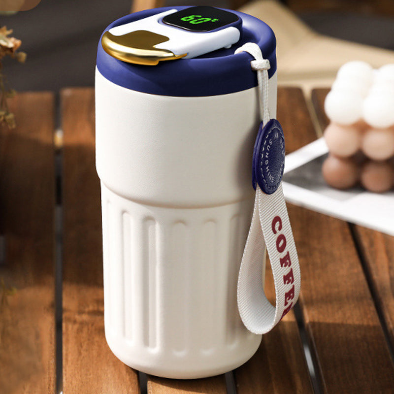 Kaffeethermoskanne mit Temperaturanzeige