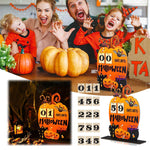 Hölzerner Adventskalender für Halloween