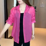 Leichte Bluse aus Seidenchiffon für den Sommer