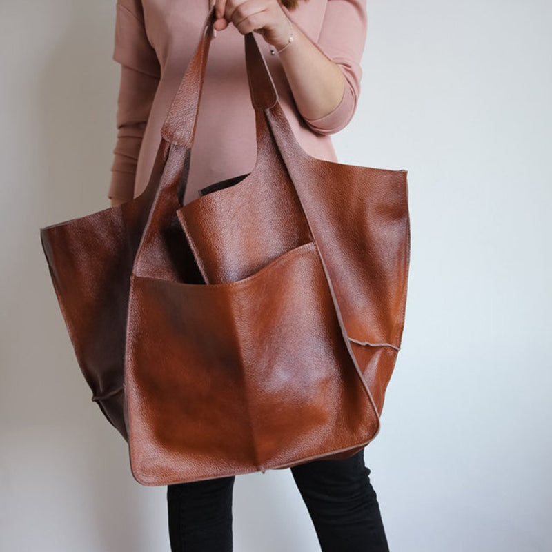 Geräumige Wochenendreise-Tasche aus hochwertigem Kunstleder
