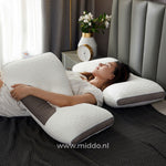 Ergonomic Neck Support Pillow | Ideal for Back and Side Sleepers with Free Covers!