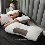 Ergonomic Neck Support Pillow | Ideal for Back and Side Sleepers with Free Covers!