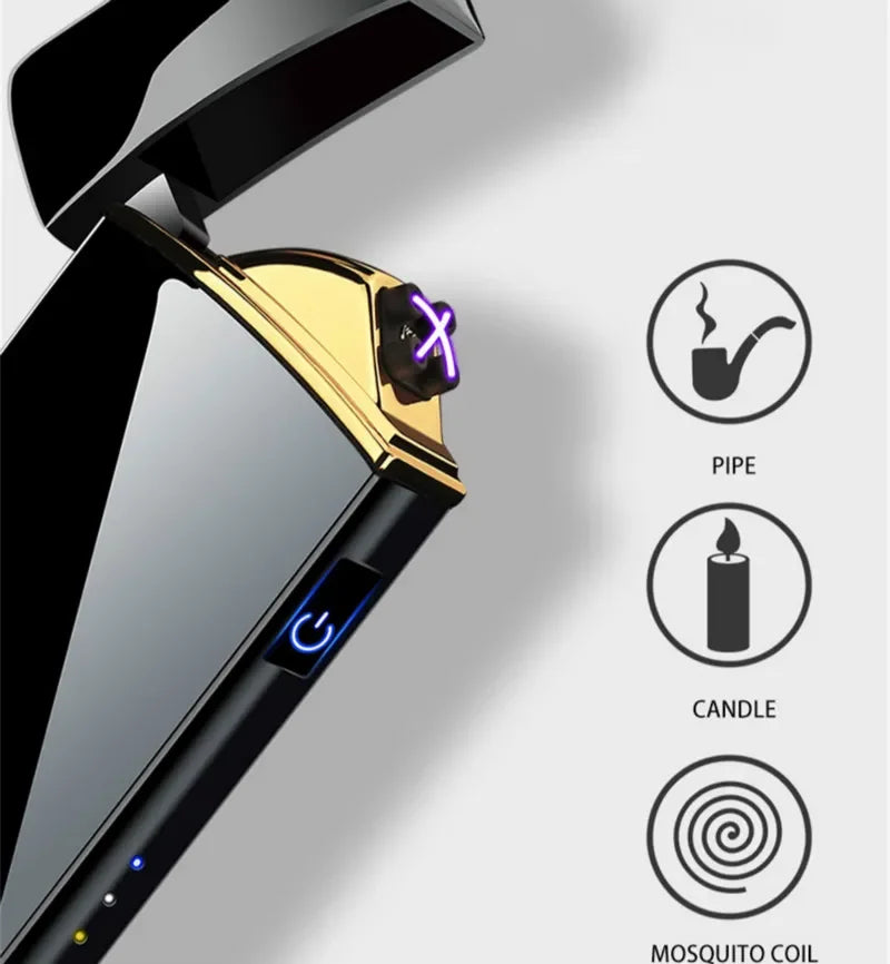 USB Rechargeable Electric Lighter - Windproof Plasma Arc Design