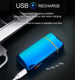USB Rechargeable Electric Lighter - Windproof Plasma Arc Design