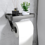 Adjustable Toilet Paper Holder – Practical Wall Shelf for Your Bathroom
