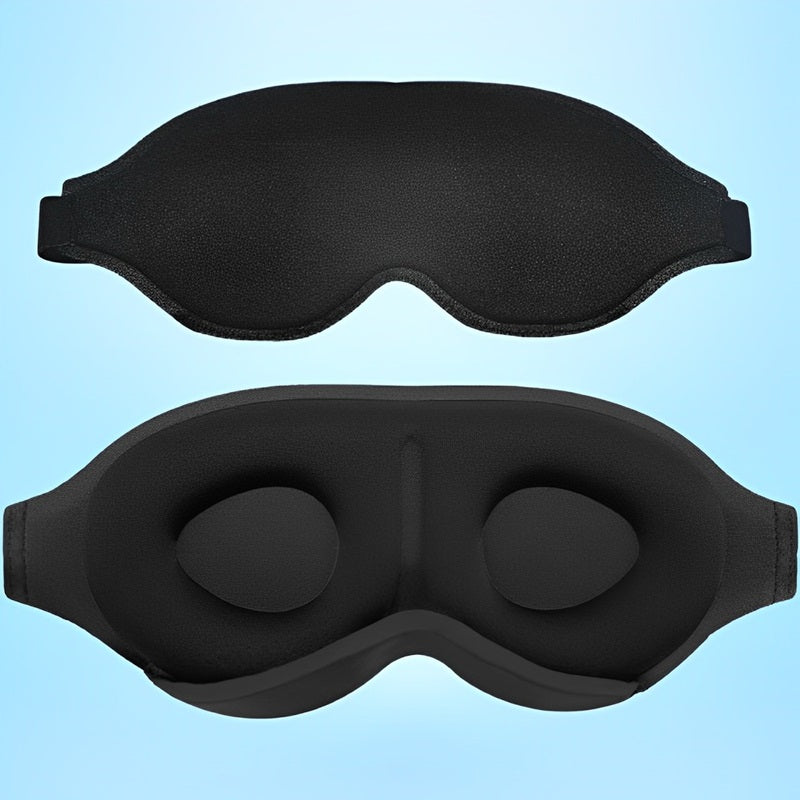 3D Schlafmaske in Schwarz für optimale Dunkelheit