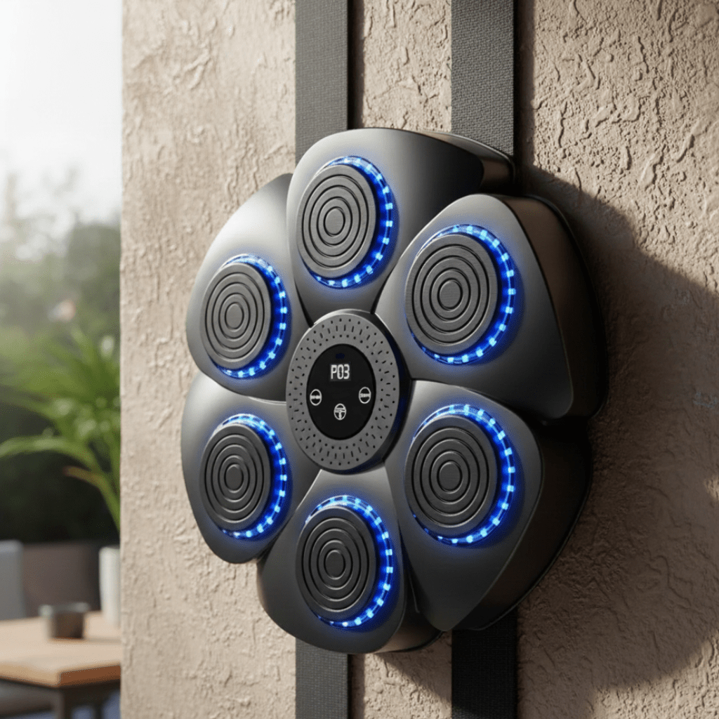 Bluetooth-Enabled Boxing Trainer with RGB Lights and Music