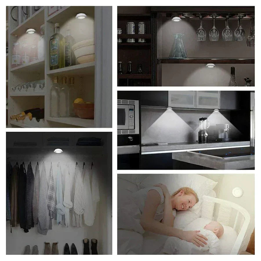 Wireless Energy-Saving LED Puck Lights for Home Use