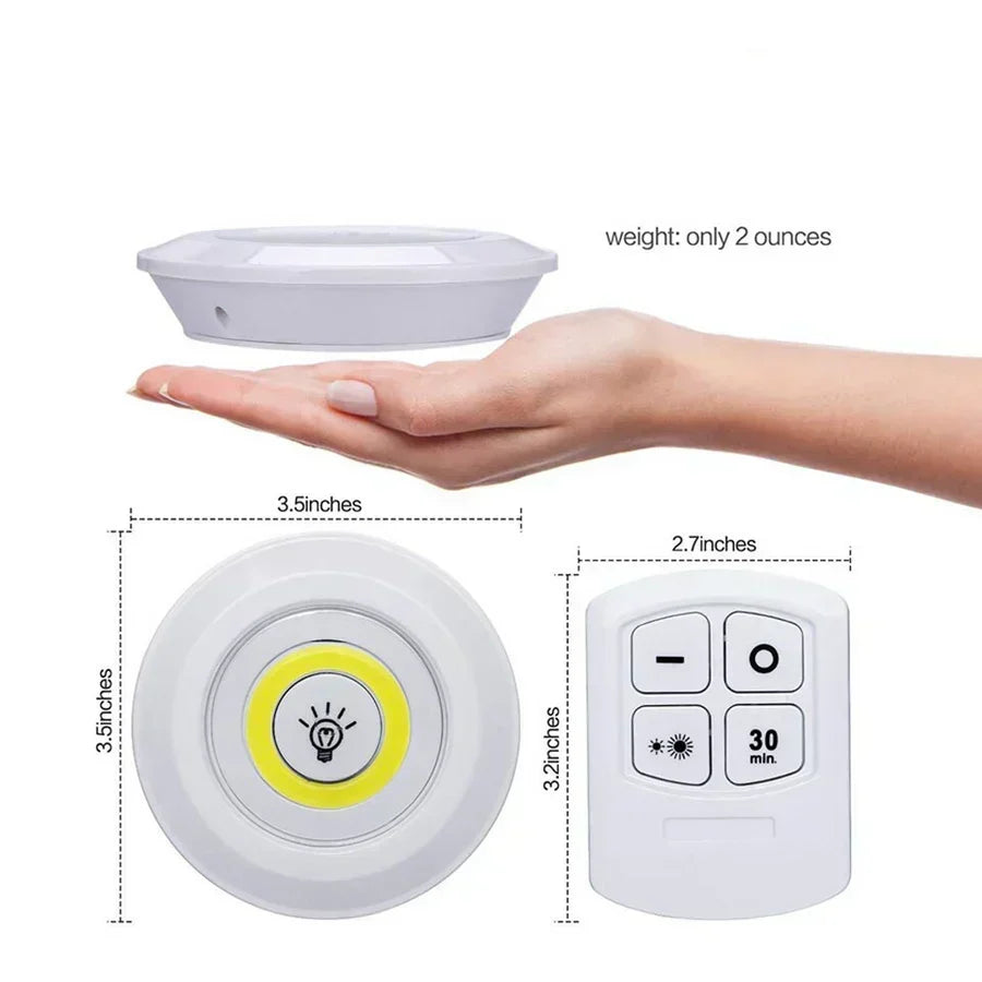 Wireless Energy-Saving LED Puck Lights for Home Use