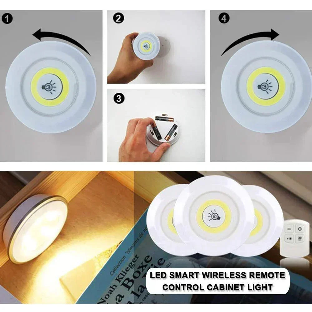 Wireless Energy-Saving LED Puck Lights for Home Use