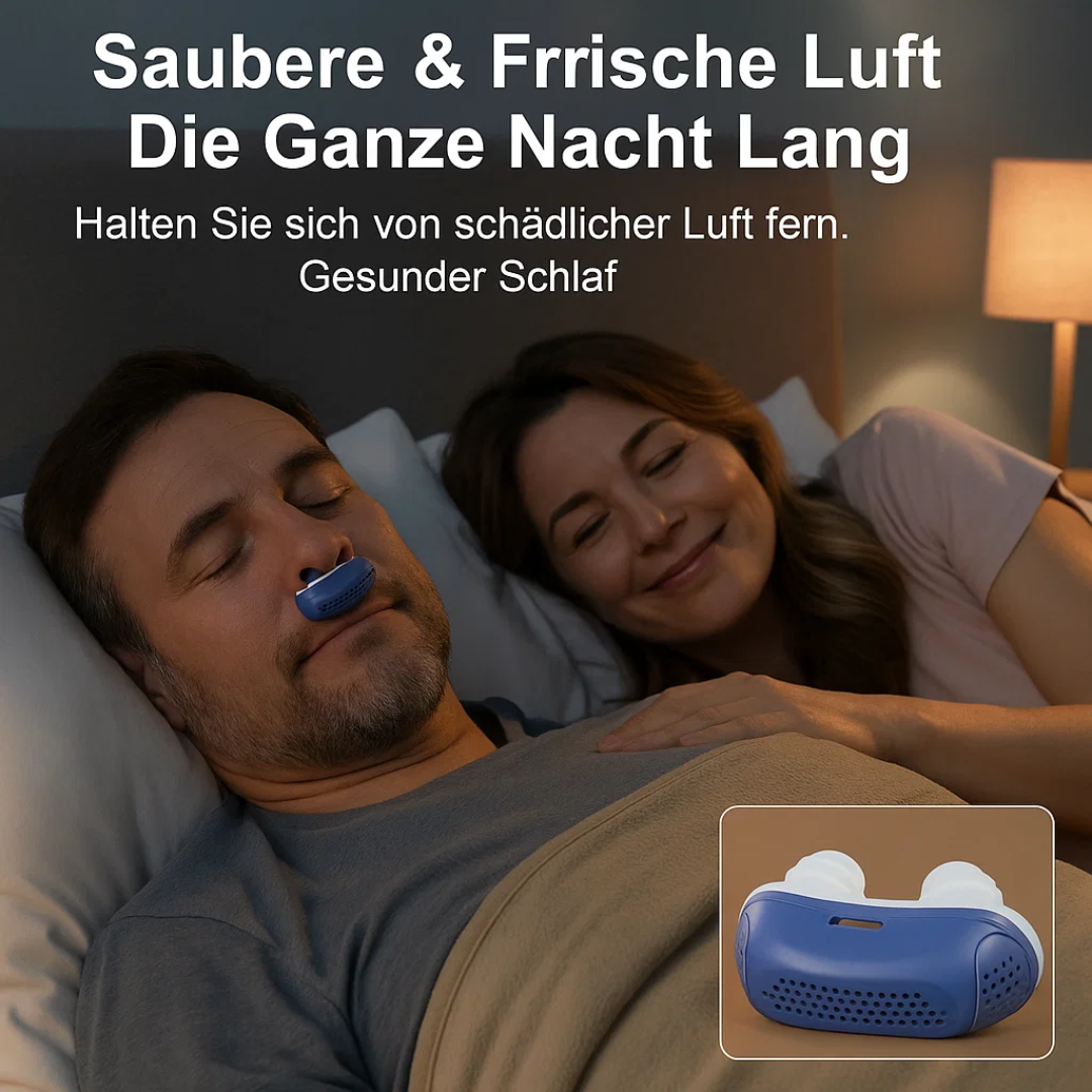 Reisefreundliches Schlafhilfe-Gerät gegen Schnarchen