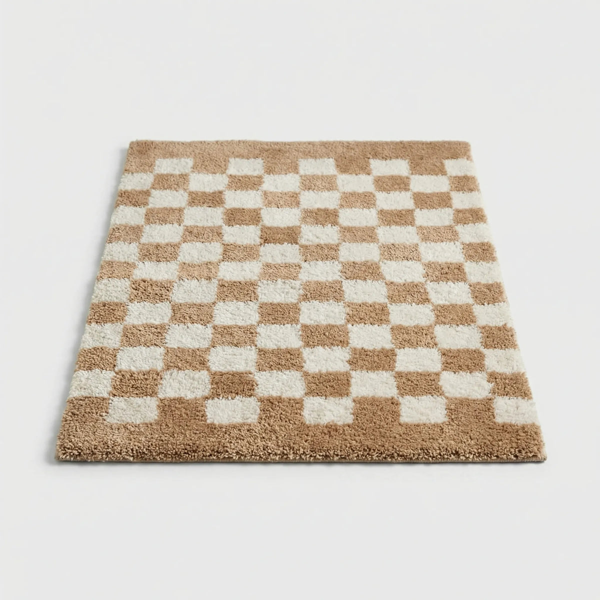 Checkered Bath Mat for Soft Comfort on Floor