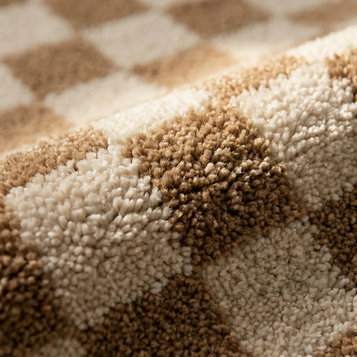 Checkered Bath Mat for Soft Comfort on Floor