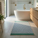 Checkered Bath Mat for Soft Comfort on Floor