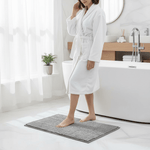 Chenille Bath Mat for Bathroom - Highly Absorbent and Slip-Resistant