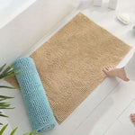 Chenille Bath Mat for Bathroom - Highly Absorbent and Slip-Resistant