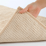 Chenille Bath Mat for Bathroom - Highly Absorbent and Slip-Resistant